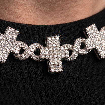 15mm Cross Infinity Link Chain - Different Drips
