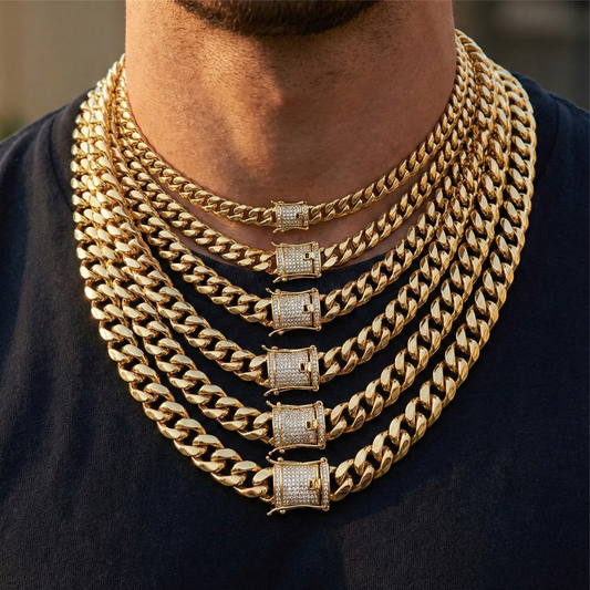 6-18mm Miami Cuban Necklace - Different Drips