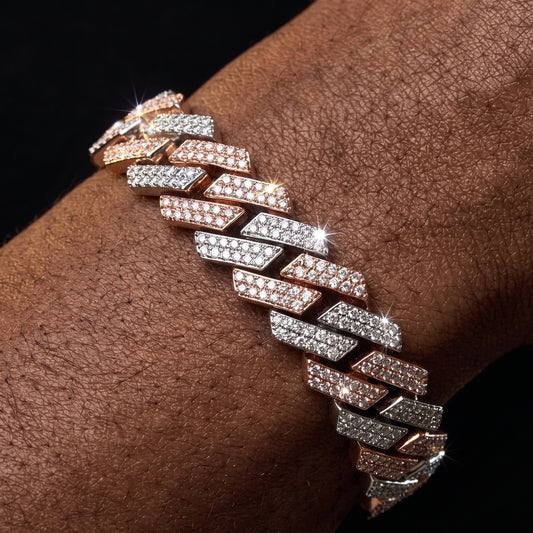 14mm Prong Cuban Link Bracelet - Different Drips