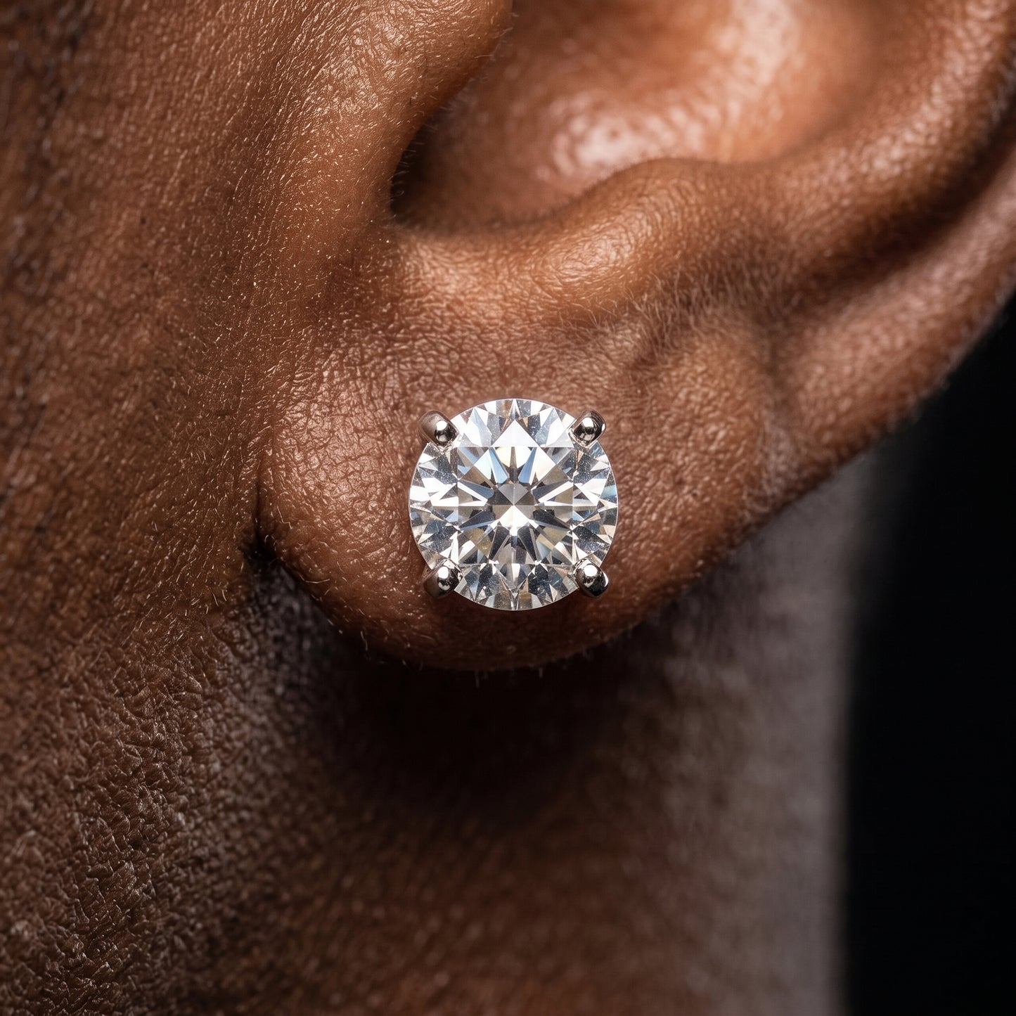8mm S925 Moissanite Diamond Stud Earrings - Different Drips