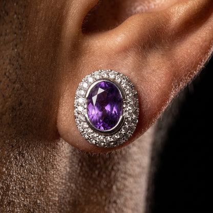 S925 Moissanite Diamond Gem Earrings - Different Drips