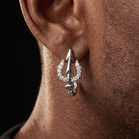 S925 Moissanite Trident Earrings - Different Drips