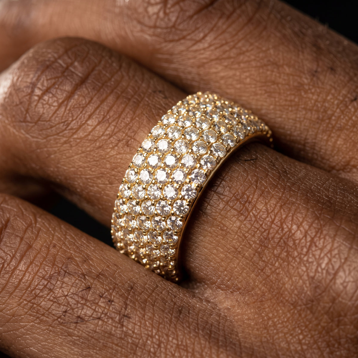 10mm 5 Row Round Cut Ring – view 2