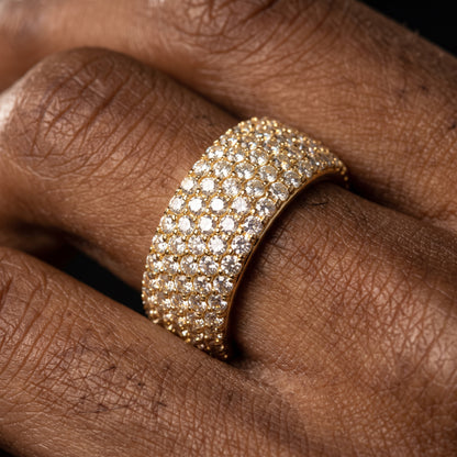 10mm 5 Row Round Cut Ring – view 2