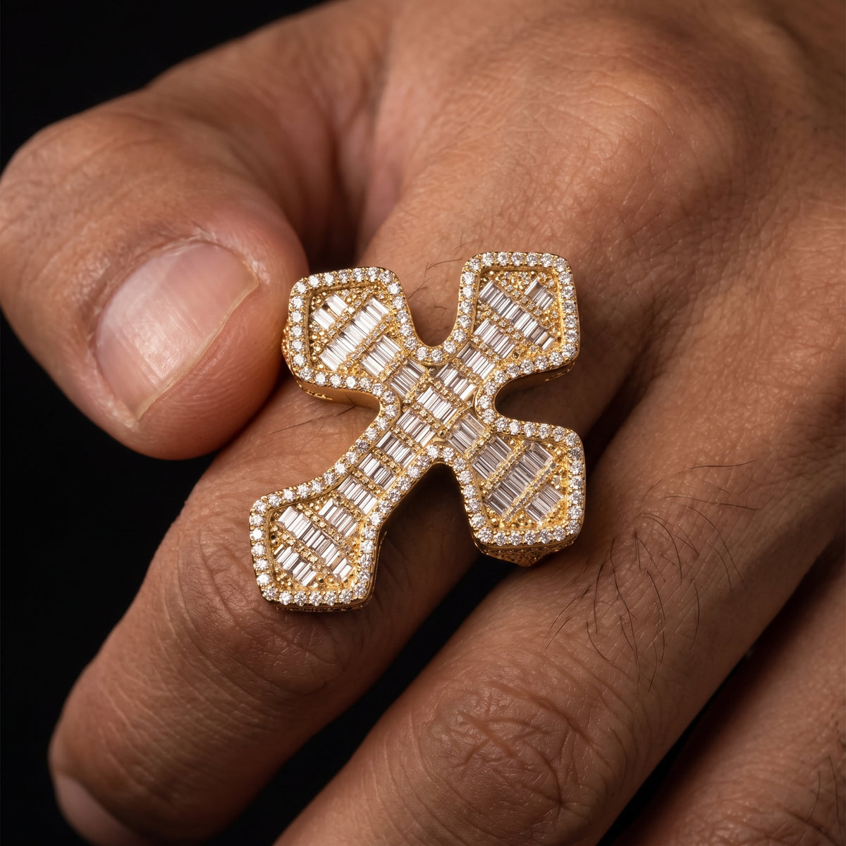 Baguette Large Royal Cross Ring