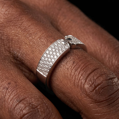 Iced Out Double Sided Ring