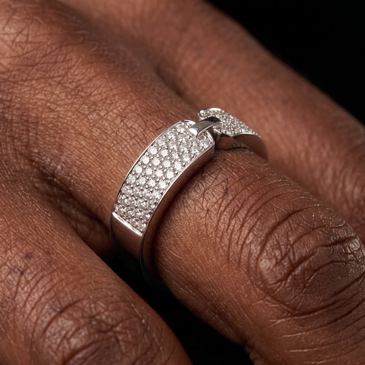 Iced Out Double Sided Ring