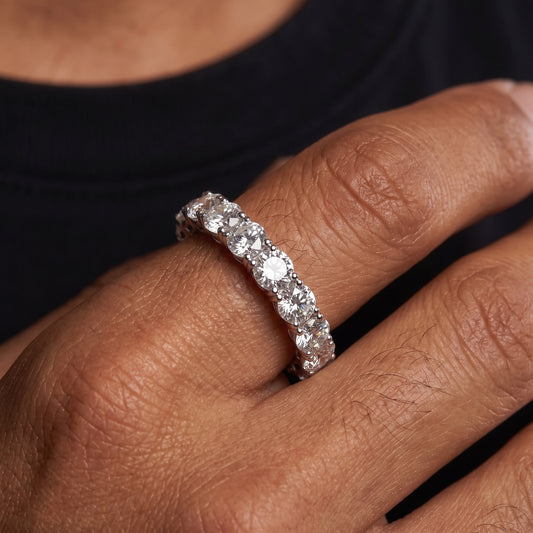 3mm S925 Moissanite Eternity Ring