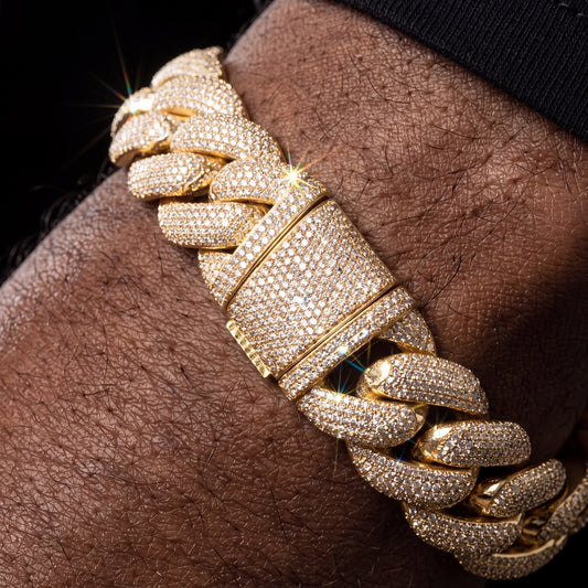 20mm Miami Curb Link Cuban Bracelet - Different Drips