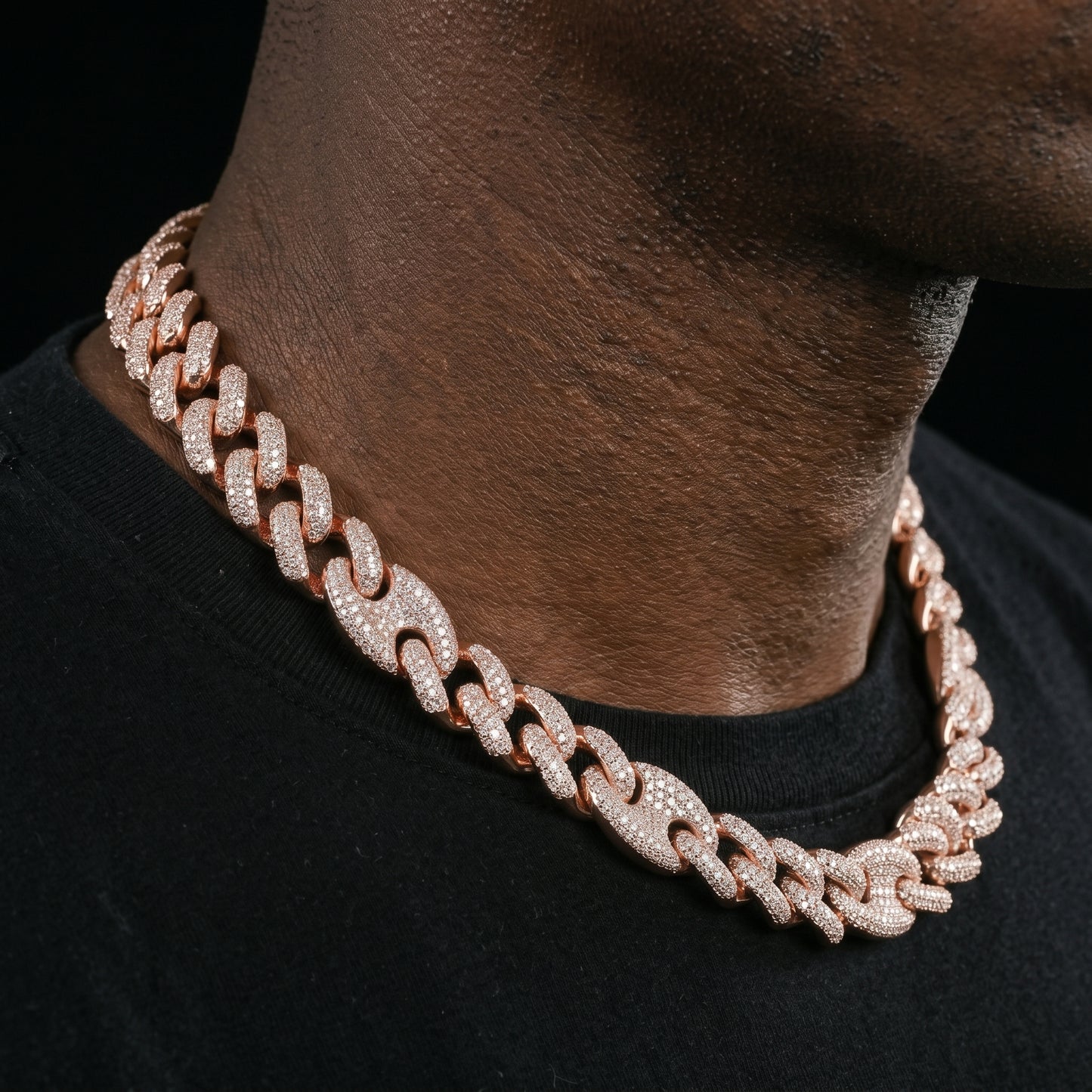16-20mm Iced Mariner Miami Link Cuban Chain - Different Drips