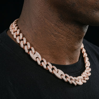 16-20mm Iced Mariner Miami Link Cuban Chain - Different Drips
