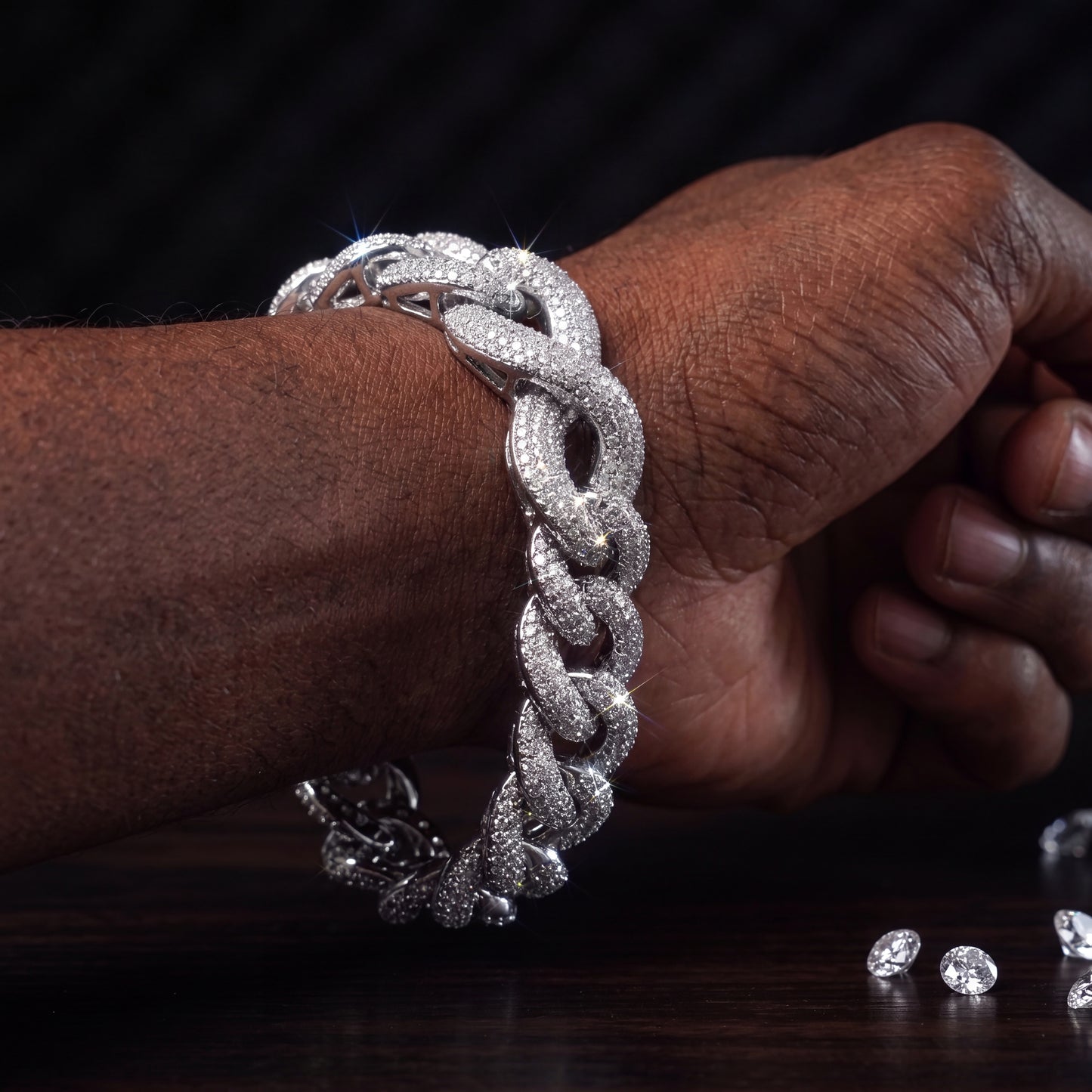 14mm Infinity Cuban Bracelet - Different Drips