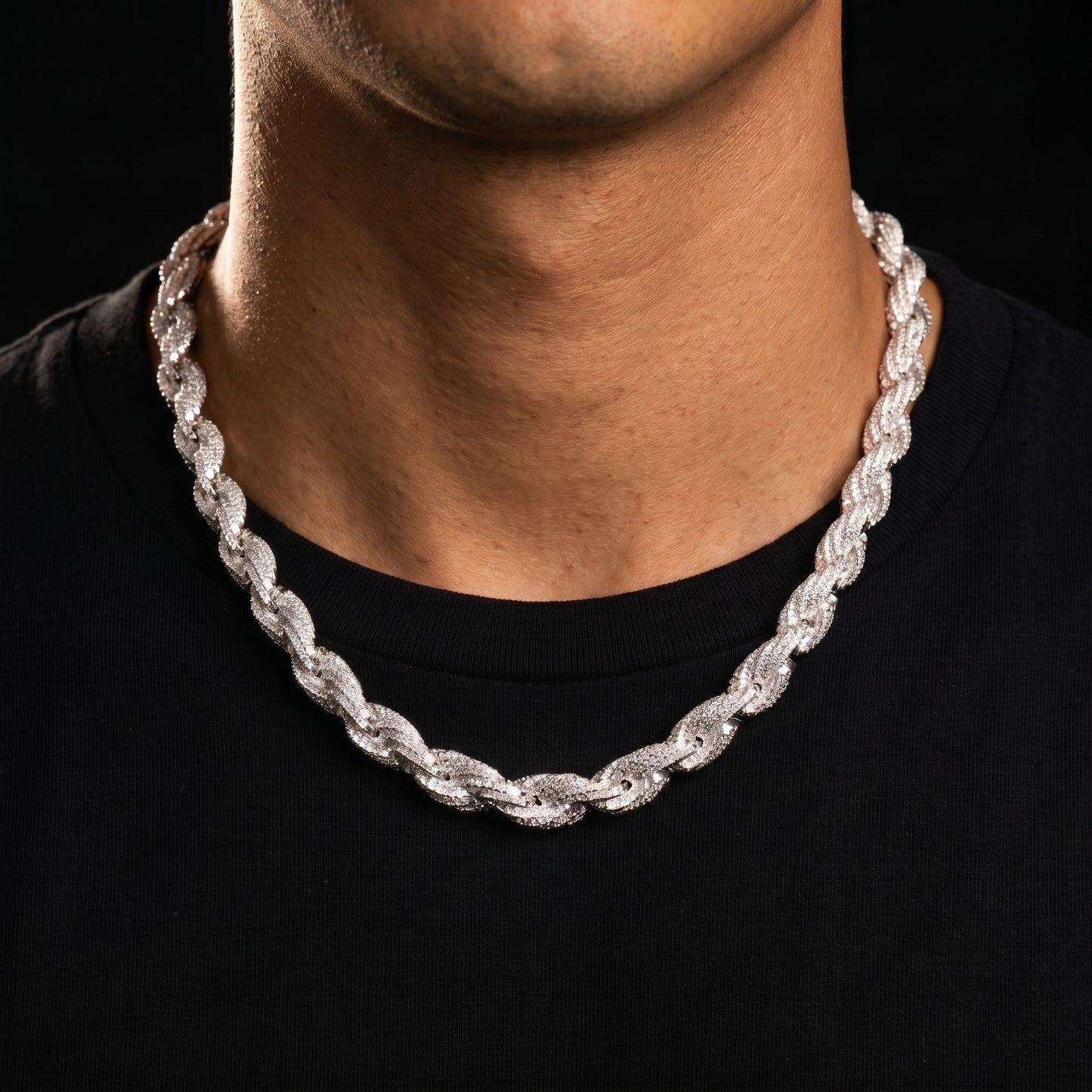 8mm Premium Thick Iced Out Rope Chain - Different Drips