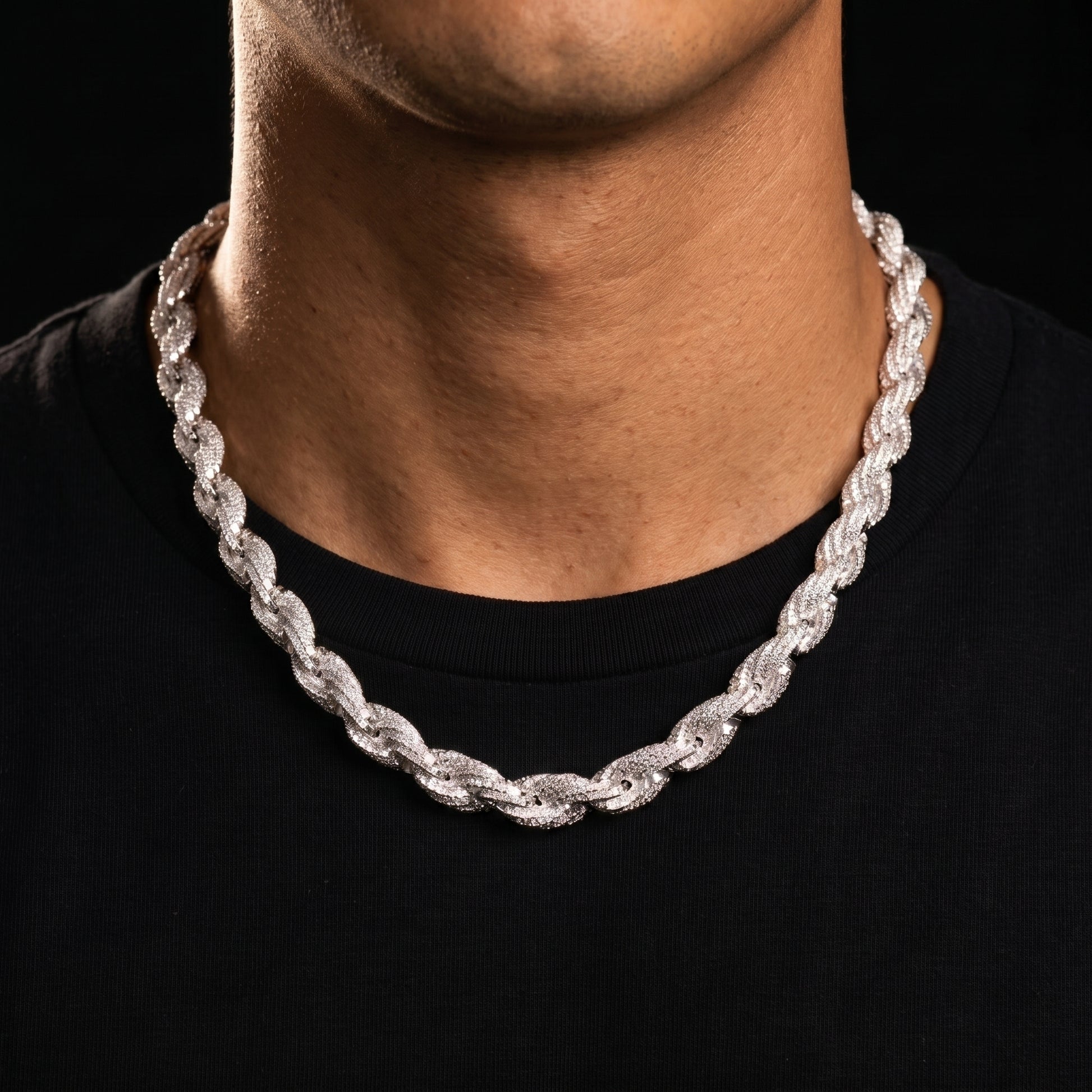 8mm Premium Thick Iced Out Rope Chain - Different Drips