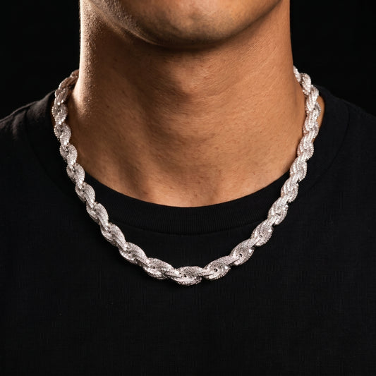 8mm Premium Thick Iced Out Rope Chain