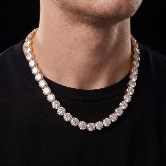 10mm Round Cut Tennis Chain - Different Drips