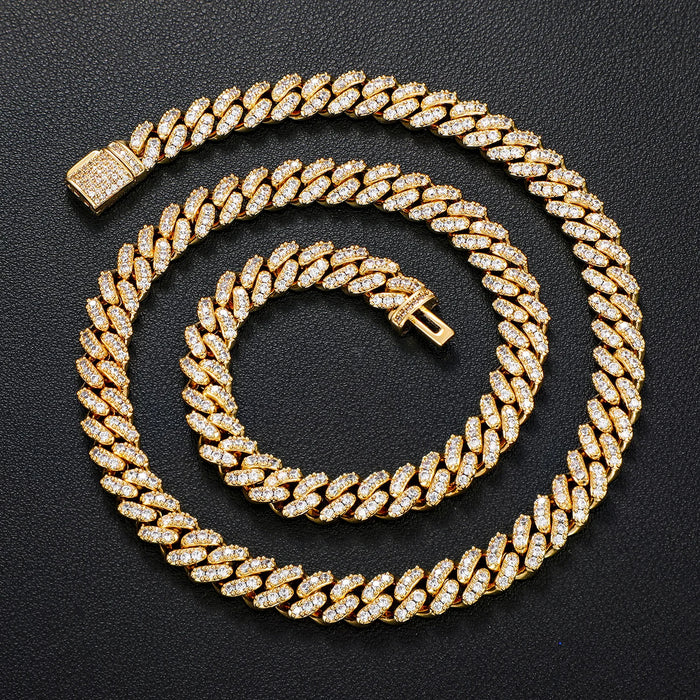 6mm Iced Out Cuban Chain - Different Drips