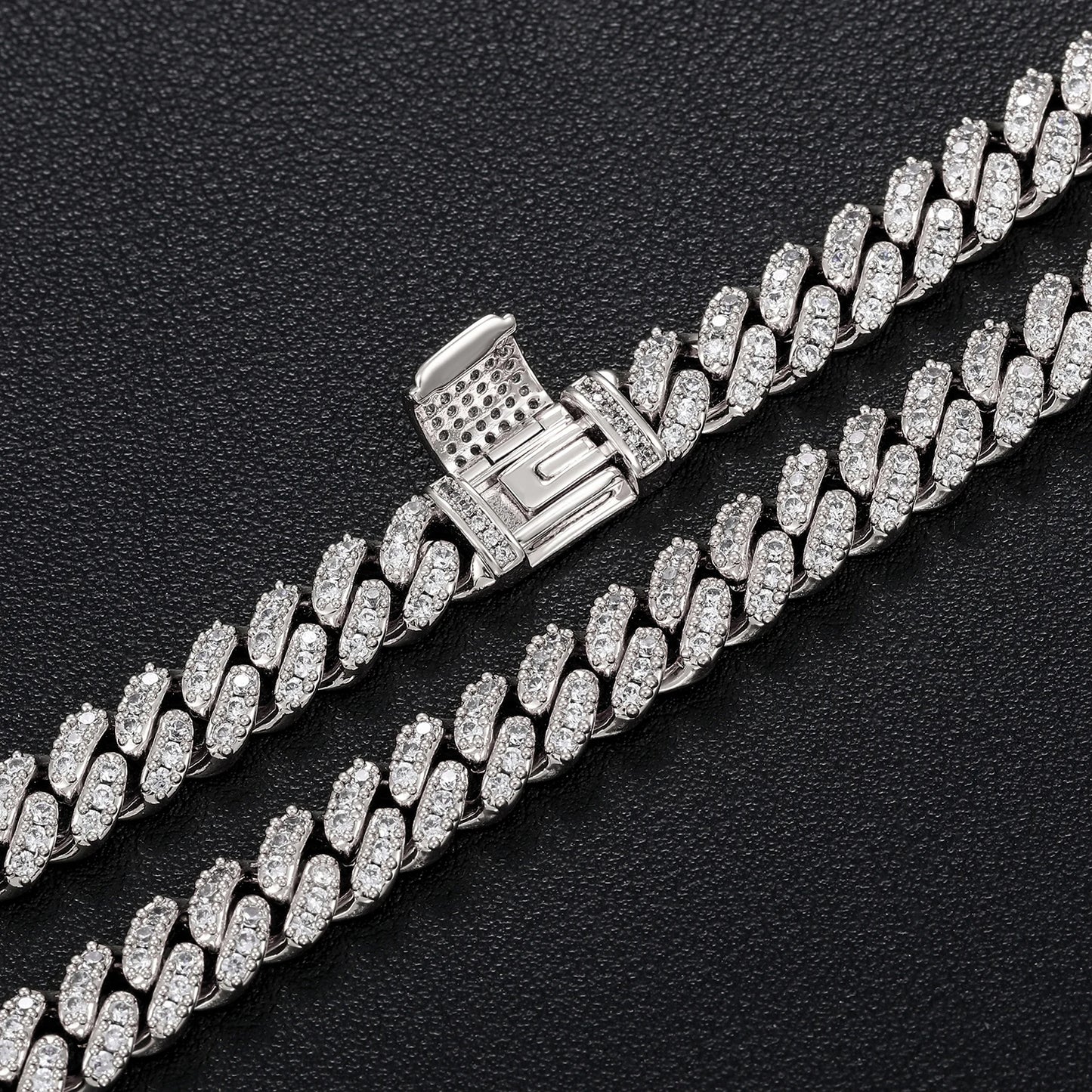 6mm Iced Out Cuban Chain - Different Drips