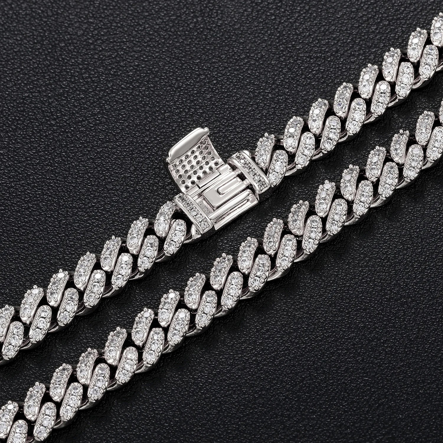 6mm Iced Out Cuban Chain - Different Drips