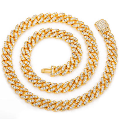6mm Iced Out Cuban Chain - Different Drips