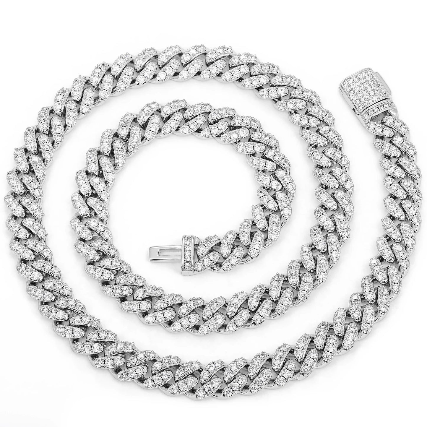 6mm Iced Out Cuban Chain - Different Drips