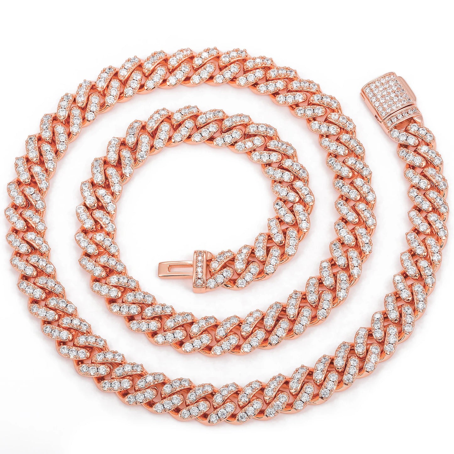 6mm Iced Out Cuban Chain - Different Drips