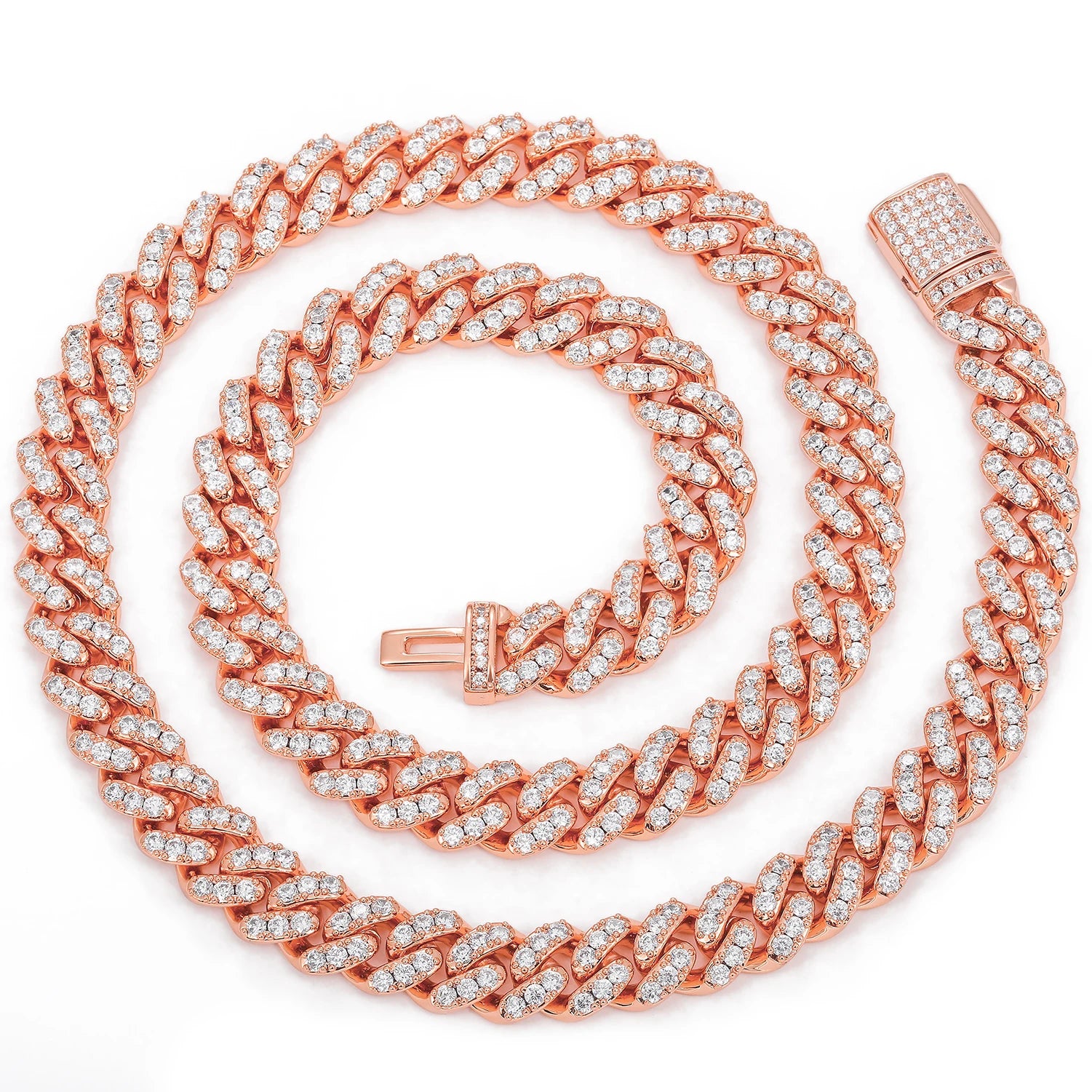 6mm Iced Out Cuban Chain - Different Drips