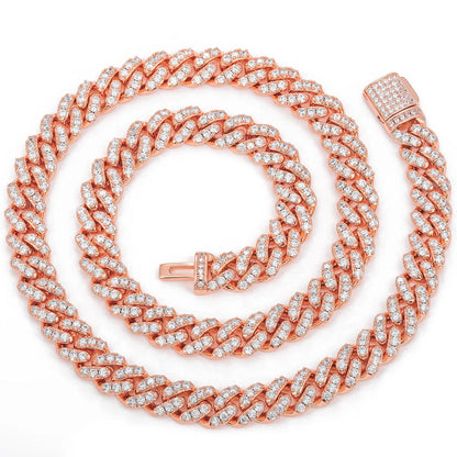 6mm Iced Out Cuban Chain - Different Drips