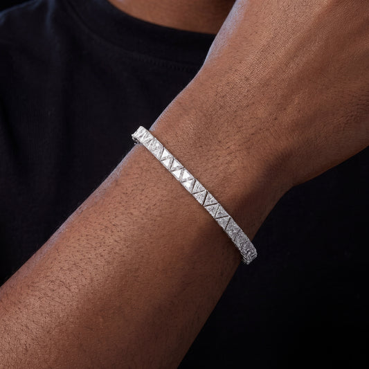 5mm Triangle-Cut Tennis Bracelet - Different Drips