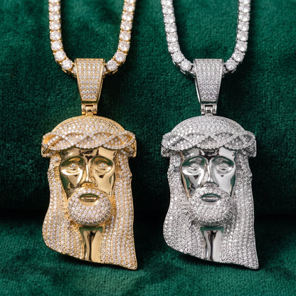 Iced Jesus Pendant - Different Drips