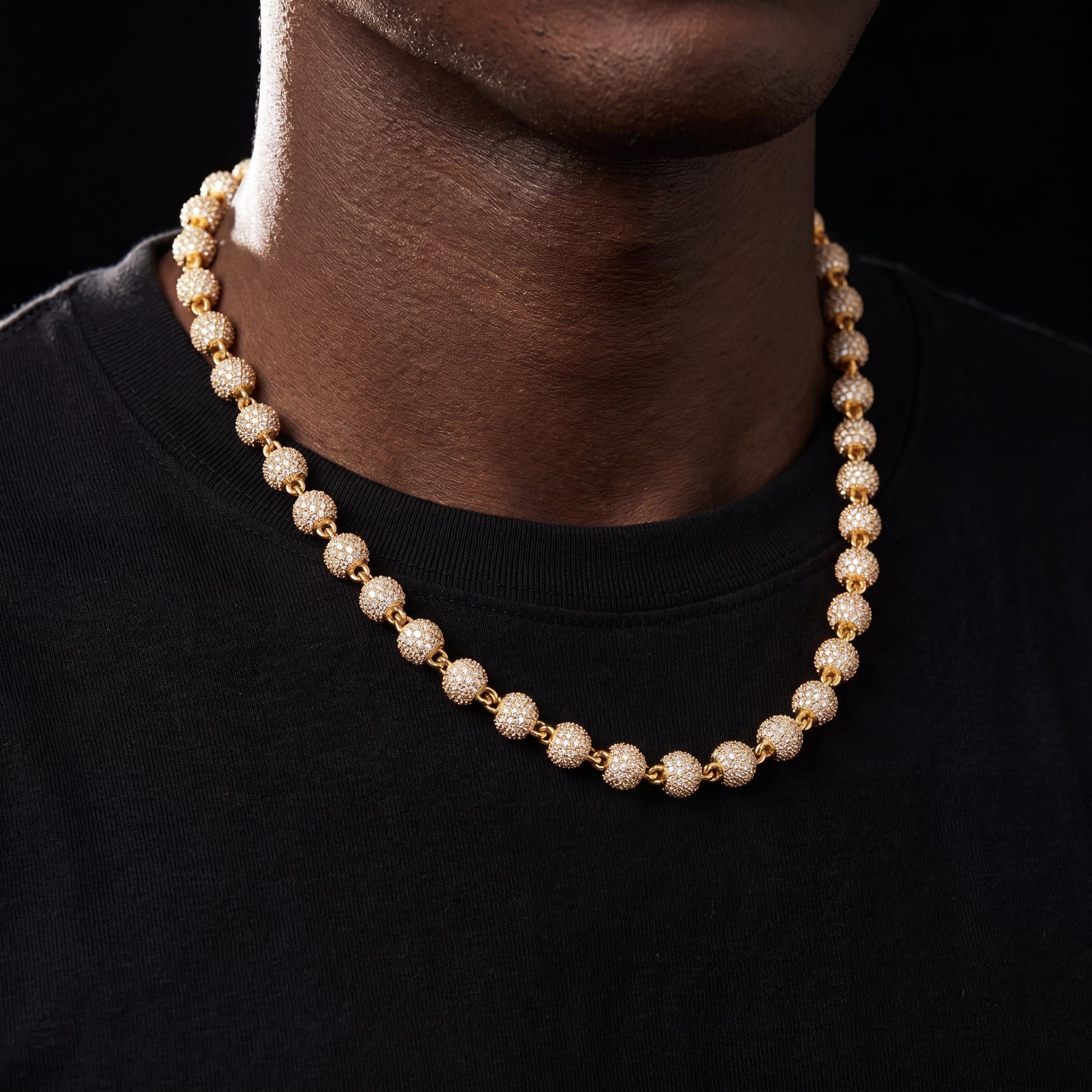 6mm Iced Out Ball Chain - Different Drips
