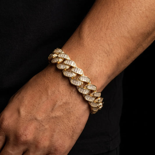 Iced Baguette 18mm Miami Cuban Chain