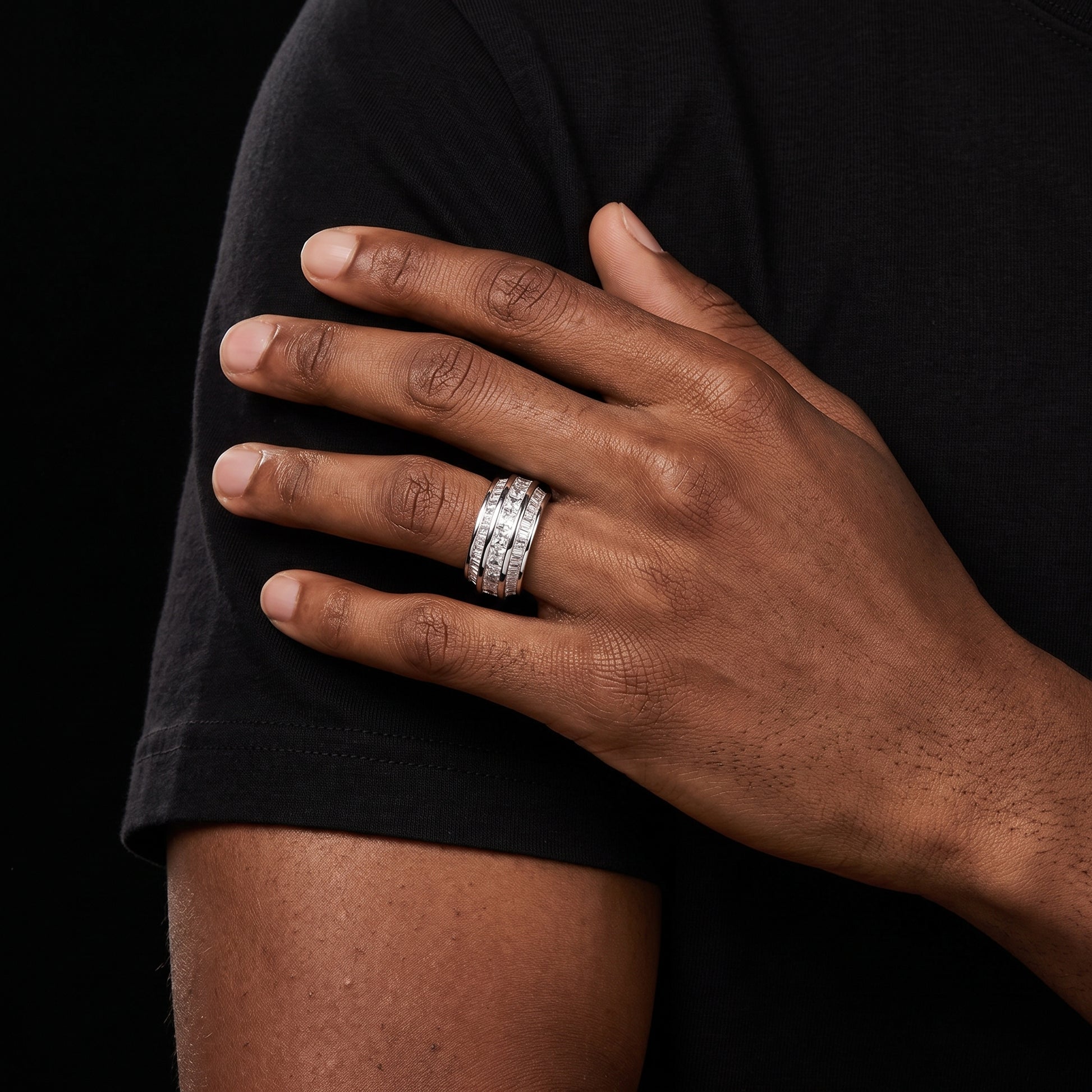Baguette Layered Ring - Different Drips