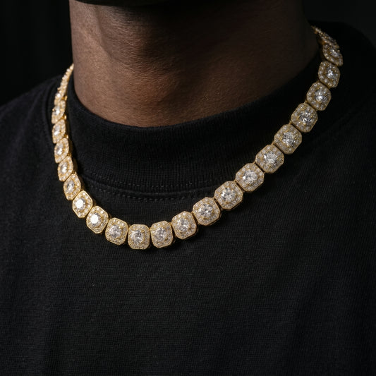 9-12mm Clustered Tennis Chain - Different Drips