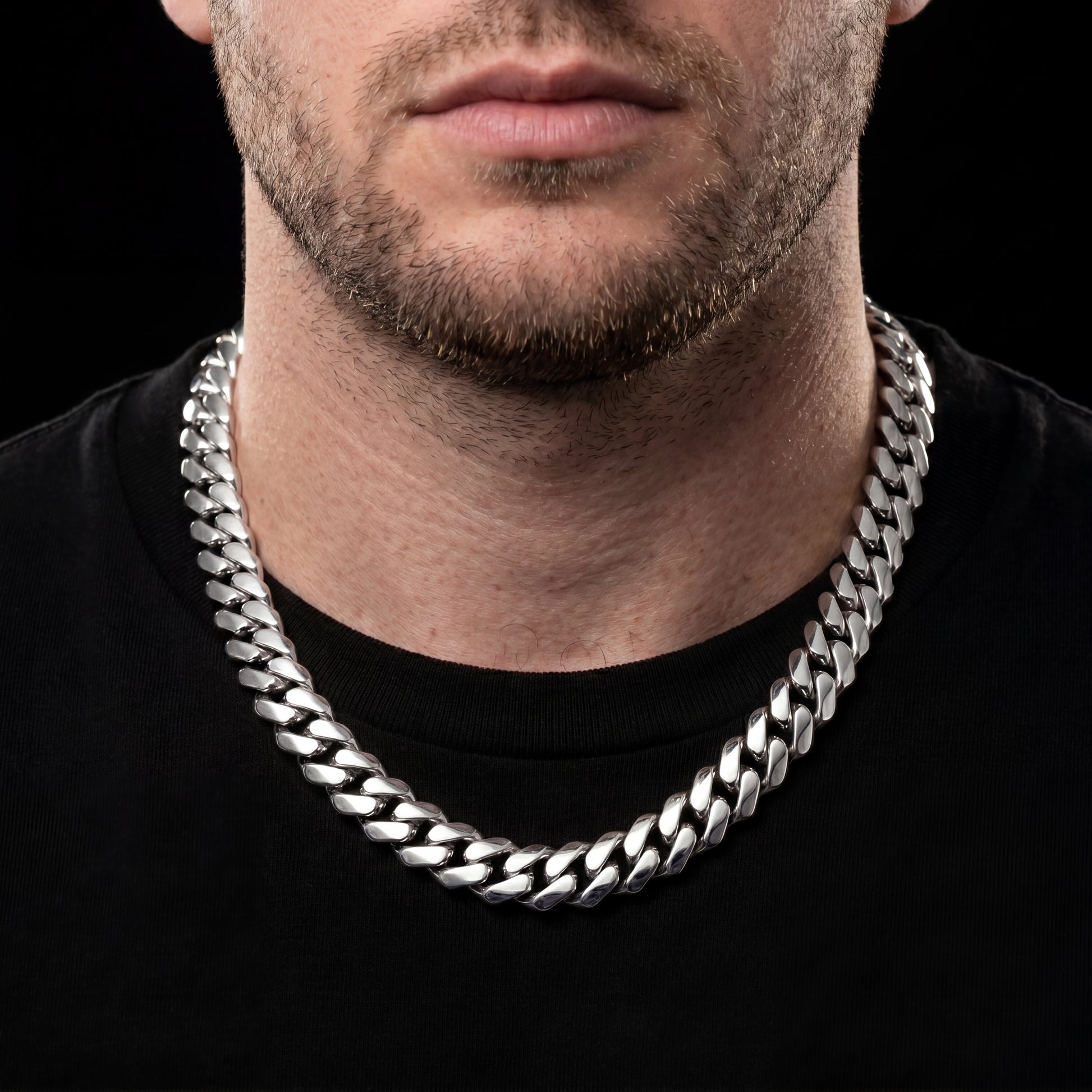 18mm Solid Prong Cuban Link Chain - Different Drips