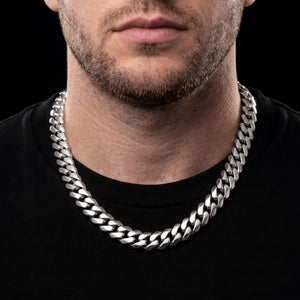 18mm Solid Prong Cuban Link Chain - Different Drips