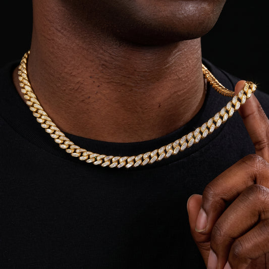 8mm Miami Cuban Link Chain - Different Drips