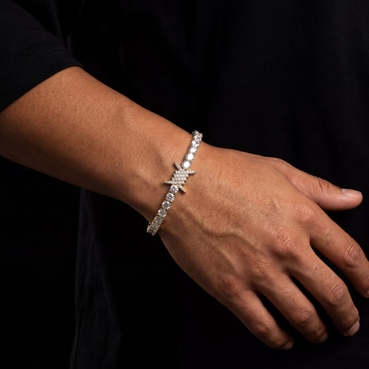 Iced Out Tennis Thorn Bracelet - Different Drips
