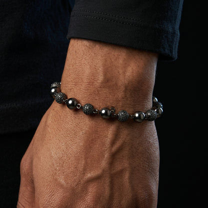 Iced Ball Bead Link Chain - Different Drips