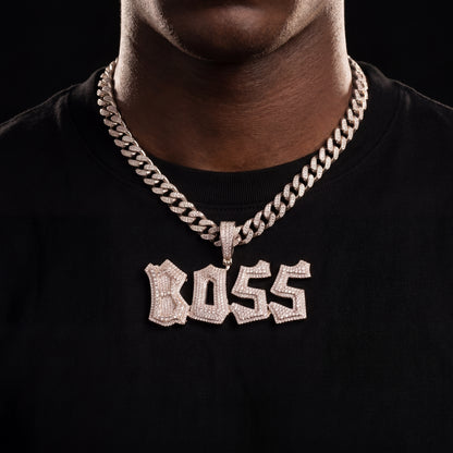 Iced Out Graffiti Custom Letter Name Pendant - Different Drips