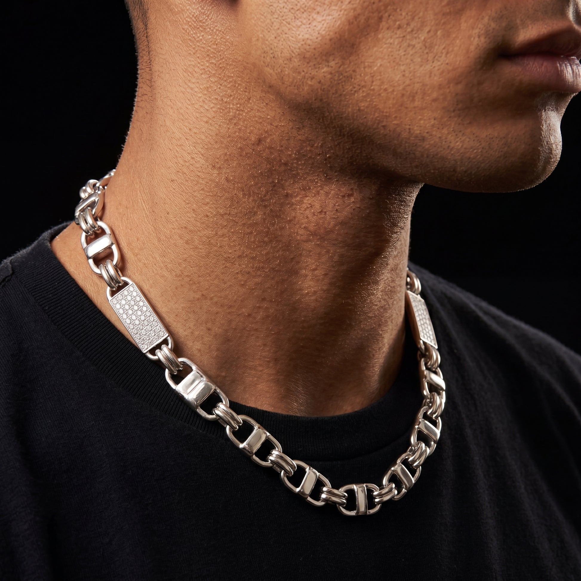 8mm Iced Tag Link Chain - Different Drips