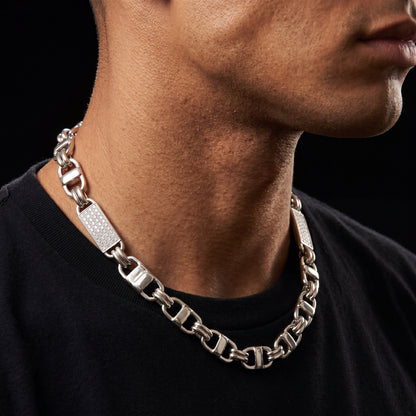 8mm Iced Tag Link Chain - Different Drips