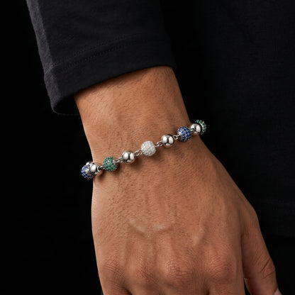 Iced Ball Bead Link Chain - Different Drips