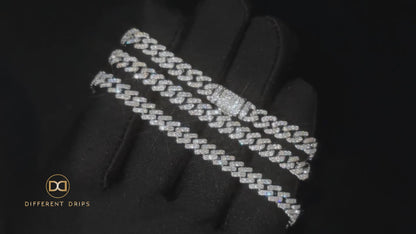 6mm Iced Out Cuban Chain - Different Drips