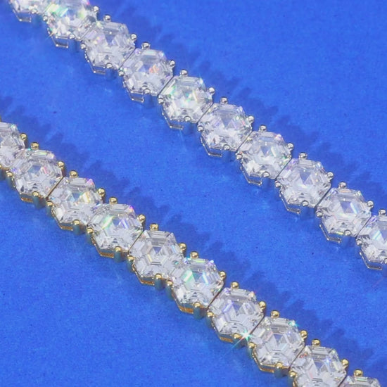 S925 Hexagon Moissanite Tennis Bracelet - Different Drips
