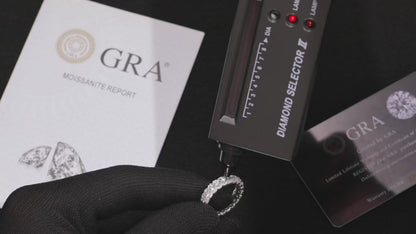 3mm S925 Moissanite Band Ring - Different Drips