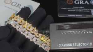 S925 XOXO Moissanite Link Bracelet - Different Drips