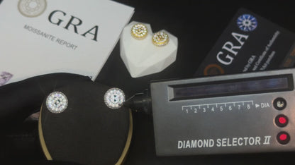 Dollar Sign Medallion Stud Earrings - Different Drips