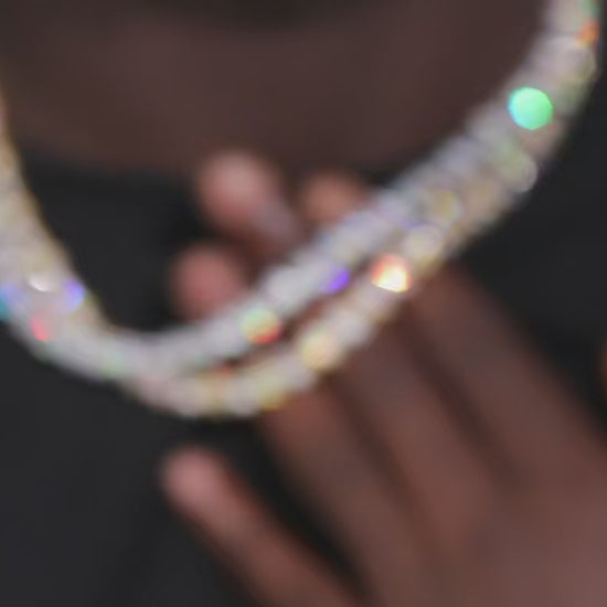 8mm S925 Moissanite Star Link Tennis Chain - Different Drips