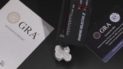 S925 Moissanite Baguette Cross Ring - Different Drips